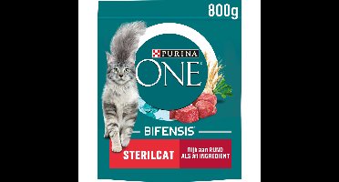 Purina ONE Kattenvoer Droog Sterilcat Rund - Tarwe 800 gr