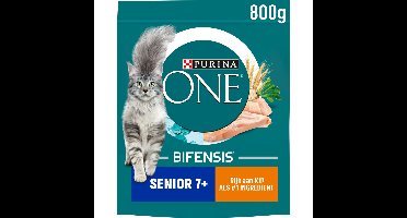 Purina ONE Kattenvoer Droog Senior Kip - Volkoren Granen 800 gr