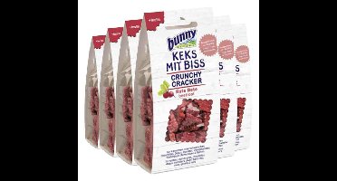 6x Bunny Nature Crunchy Cracker Rode Biet 50 gr
