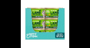 18x Edgard&Cooper Kattenvoer Chunks Lam - Kip 85 gr