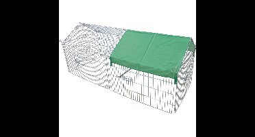 Boon Draadren Puntdak met Zonnedoek Verzinkt 180 x 75 x 75 cm