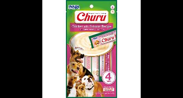 12x Ciao Hondensnack Churu Kip - Zalm 67 gr