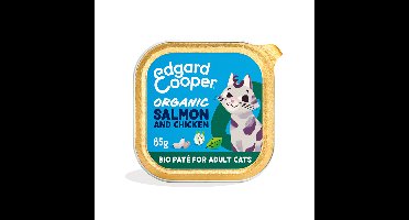 Edgard&Cooper Kattenvoer Adult Bio Paté Zalm - Kip 85 gr