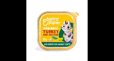 Edgard&Cooper Kattenvoer Adult Pate Biologische Kalkoen 85 gr