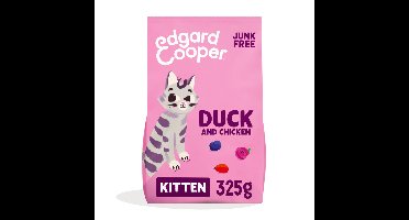 6x Edgard&Cooper Kattenvoer Kitten Eend - Kip 325 gr