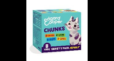 Edgard&Cooper Kattenvoer Adult Multipack 8 x 85 gr