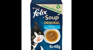 8x Felix Soup Vis Selectie 6 x 48 gr