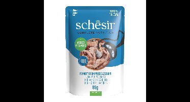 12x Schesir Kattenvoer Tonijn en Sardines in Gelei 85 gr