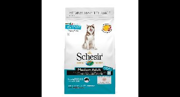 4x Schesir Hond Dry Maintenance Medium Vis 3 kg