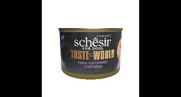 8x Schesir Taste The World Hond Thai Coconut 150 gr