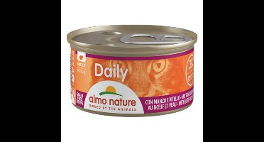 24x Almo Nature Daily Menu Mousse Kattenvoer Nat Rund 85 gr