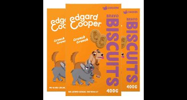 3x Edgard&Cooper Adult Biscuit Kip 400 gr