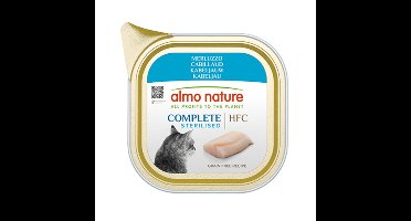 17x Almo Nature HFC Alu Kattenvoer Nat Blikje Kabeljauw 85 gr