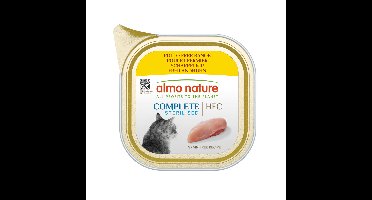 17x Almo Nature HFC Alu Kattenvoer Nat Blikje Vrije Kip 85 gr