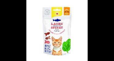 12x GimCat Crunchy Kattensnack Zalm&Spinazie 50 gr