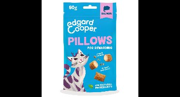 8x Edgard&Cooper Adult Pillows Kattensnack Zalm 60 gr