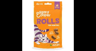 Edgard&Cooper Adult Rolls Kattensnack Kip&Kalkoen 45 gr