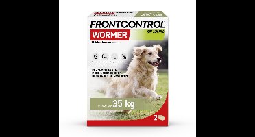 Frontcontrol Wormer Ontworming Tabletten Hond XL 2 tabletten