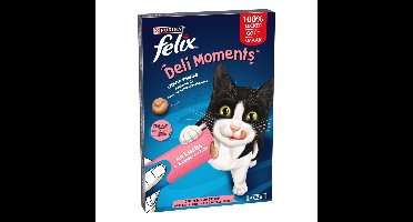 Felix Kattensnack Deli Moments Liquid Zalm 4 x 10 gr