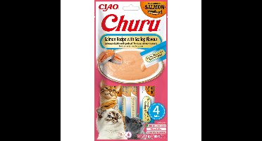 Ciao Churu Puree Kattensnack Salmon&Scallop 4 x 14 gr