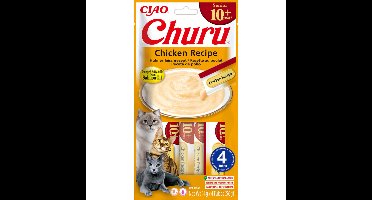 Ciao Churu Puree Senior 10+ Kattensnack Chicken 4 x 14 gr