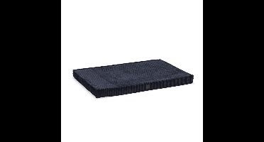 Designed by Lotte Ortho Benchkussen Ribbed Antraciet 108 x 69 cm