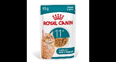12x Royal Canin Kattenvoer Nat Gravy Ageing 11+ 85 gr