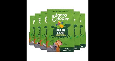 6x Edgard&Cooper Hondenvoer Droog Adult Small Lam 700 gr