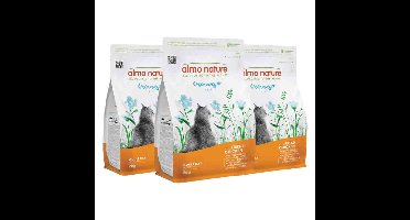 3x Almo Nature Kattenvoer Droog Urinary Help Kip 2 kg
