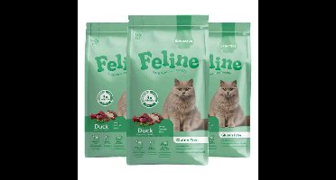 3x HobbyFirst Feline Kattenvoer Droog Sensitive Selective 1,5 kg