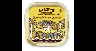 10x Lily's Kitchen Hondenvoer Nat Casserole Kip&Kalkoen 150 gr