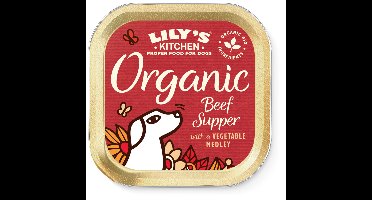 Lily's Kitchen Hondenvoer Nat Organic Supper Rund 150 gr