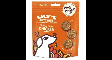 8x Lily's Kitchen Hondensnack Bites Kip 70 gr