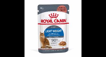 48x Royal Canin Light Weight Care Gravy Kattenvoer Nat Ultra Light 85 gr