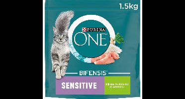 Purina ONE Kattenvoer Droog Sensitive Kalkoen 1,5 kg