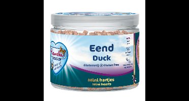12x Renske Gezonde Beloning Hartjes Hondensnack Eend 100 gr