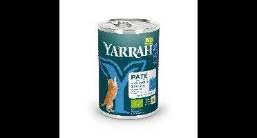 12x Yarrah Bio Kattenvoer Paté Vis 400 gr