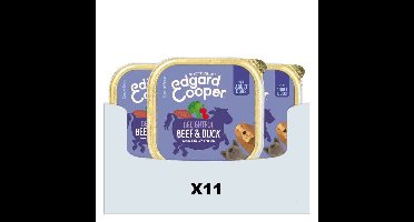 11x Edgard&Cooper Kuipje Vers Vlees Hondenvoer Rund - Eend 150 gr