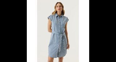 Garcia - Blauw | unisex | Jurk | Blauw | S | regular | Kamst mode