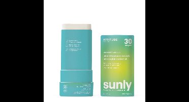 Attitude Sunly Minerale Zonnebrand Stick SPF30 Parfumvrij