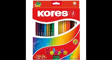 Kores - Kolores - Hexagonal 24  Coloured Pencils (96324)