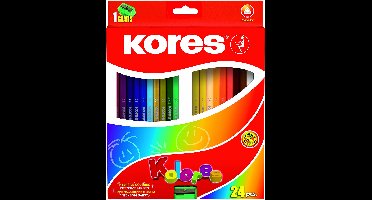 Kores - Kolores - Triangular 24 Coloured Pencils (933324)