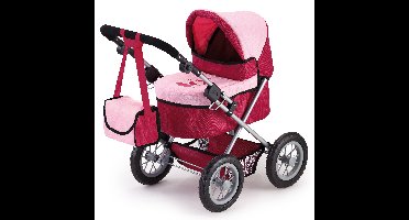 Bayer - Dolls Pram - Trendy - Red/Pink (13014AA)