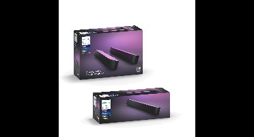 Philips Hue - Play Light Bar 2-pack&Uitbreiding - Zwart - Bundel
