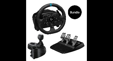 Logitech - G923 Racing Wheel and Pedals&Logitech - Driving Force Shifter for PS5, PS4 and PC - USB - Bundle