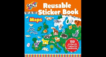 Galt - Reusable Sticker Book - Maps (55-1005287)