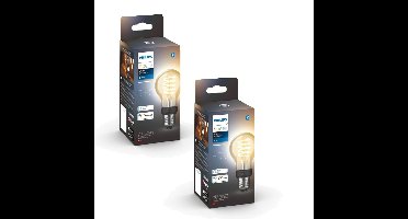 Philips Hue - 2x E27 Filament A60 - White Ambiance - Bundle