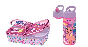 Stor - Lunch Box & Water Bottle - My Little Pony