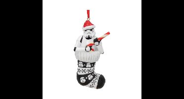 Stormtrooper in Stocking Hanging Ornament 11.5cm