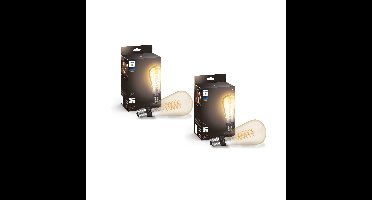 Philips Hue - 2x E27 Filament ST72 - White Ambiance - Bundel